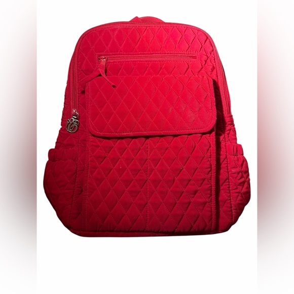 Vera Bradley Quilted Bright Fire Red Backpack main image 7